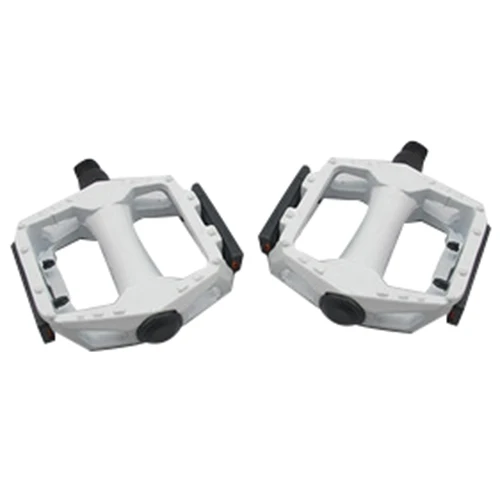 

Metal MTB BMX platform pedals bicycle pedals white 14mm Axle 2 pieces