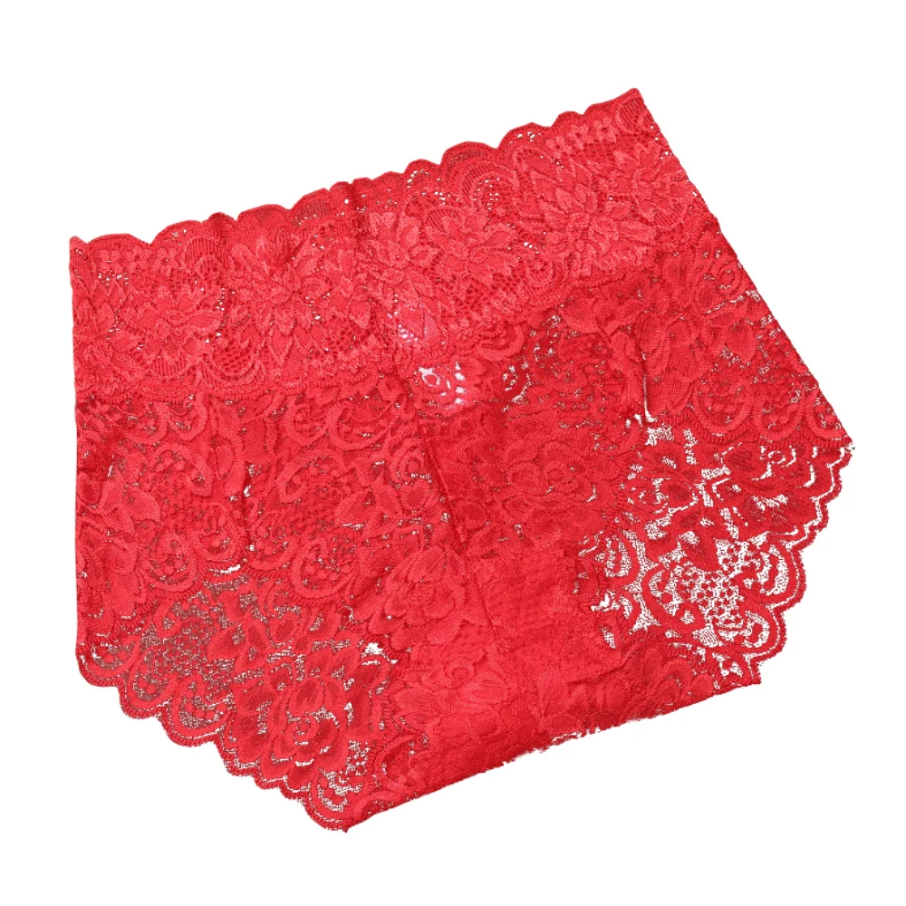 

5pcs/lot XXXL Women Big Plus Size Panties Floral Lace Seamless Boxer Underwear Female Boyshort Intimates Briefs Lingerie 2835P5