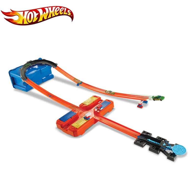 Hot Wheels машинка трек Набор пластиковая мультифункциональная коробка для хранения автомобиль трек игрушка Hotwheels дорожная модель DWW95 для ребенка подарок