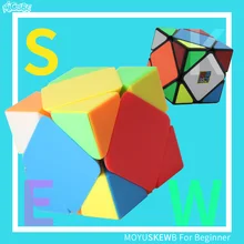 Micube Moyuskewb MF Skew кубик без наклеек черная волшебная головоломка с быстрым кубом для начинающих Развивающие игрушки для детей