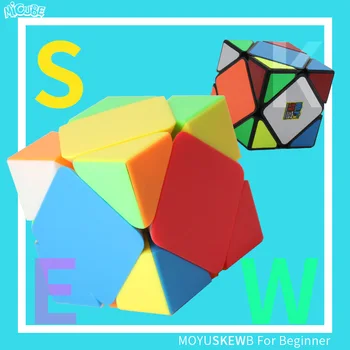 

Micube Moyuskewb MF Skew Cube Stickerless Black Magic Speed Cube Puzzle For Beginner Educational Toys For Children