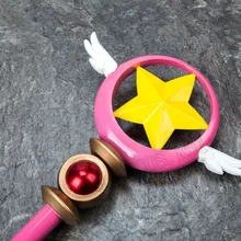 Волшебная карта девушка Сакура Cardcaptor Магия сакуры палочка Cospaly Prop