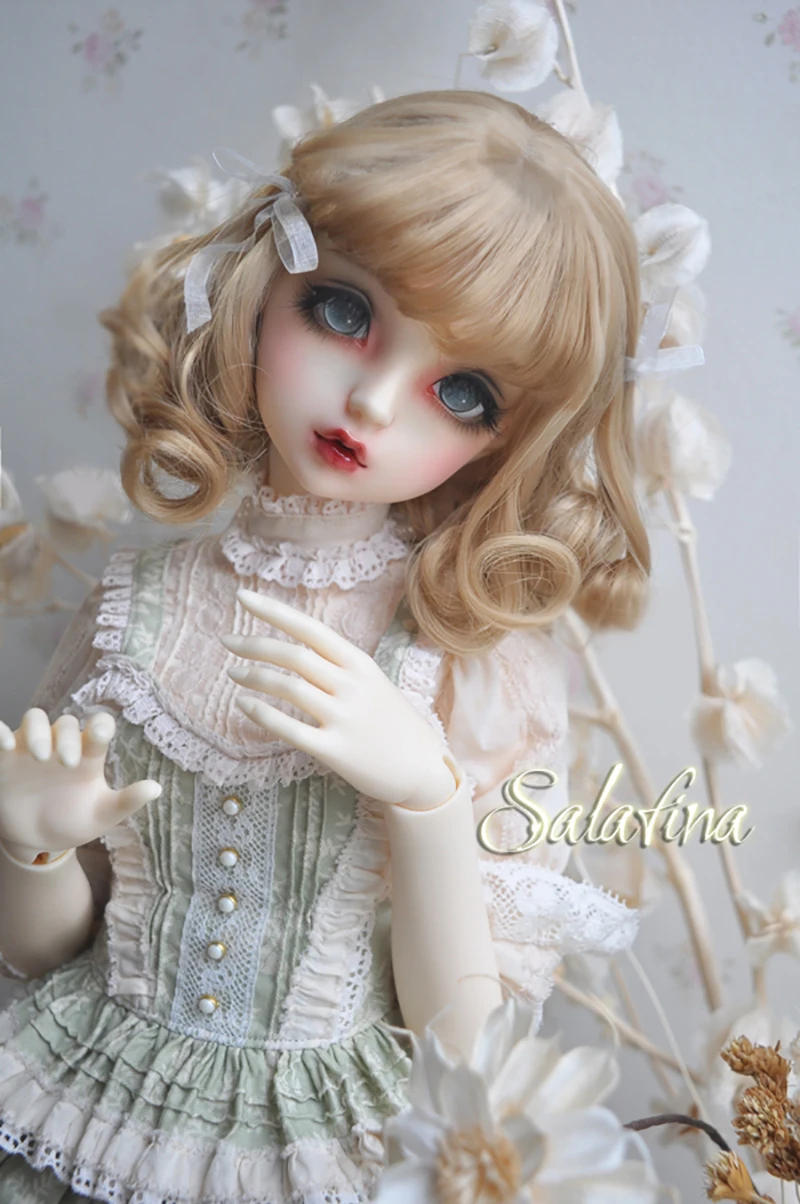 Cateleya Bjd парик 1/3 1/4 1/6 Европейский Стиль Лента Короткие вьющиеся волосы кукла парик