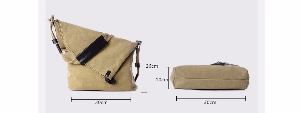 Vintage Canvas Shoulder Bag European And American Style Casual Unisex Handbag Men Women Retro Large Capacity Messenger Bags TTOU