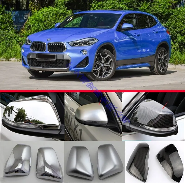 

For BMW X2 F39 2018 2019 Door Side Mirror Cover Trim Rear View Cap Overlay Molding Garnish