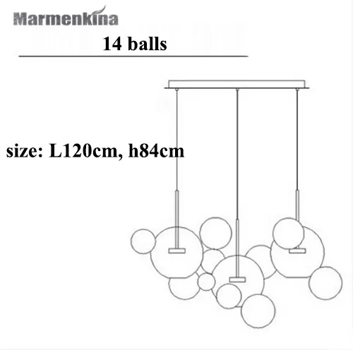 Современный минималистичный дизайнерский мыльный пузырь Микки стеклянный шар люстра для гостиной столовой подвесные светильники 220 в 230 В