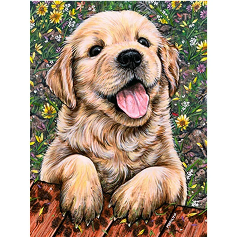 

5D DIY Diamond Painting Full Square/Round Drill "Animal Dog" Diamond Embroidery Cross Stitch diamond painting accessories A13