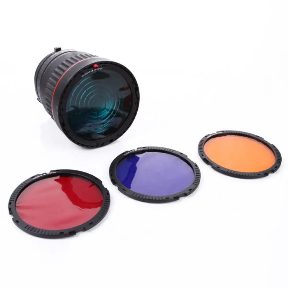  Nanguang NG-10X Professional focusing lens Bowen Mount with 4 color filter for LED for Flash studio - 32711880842