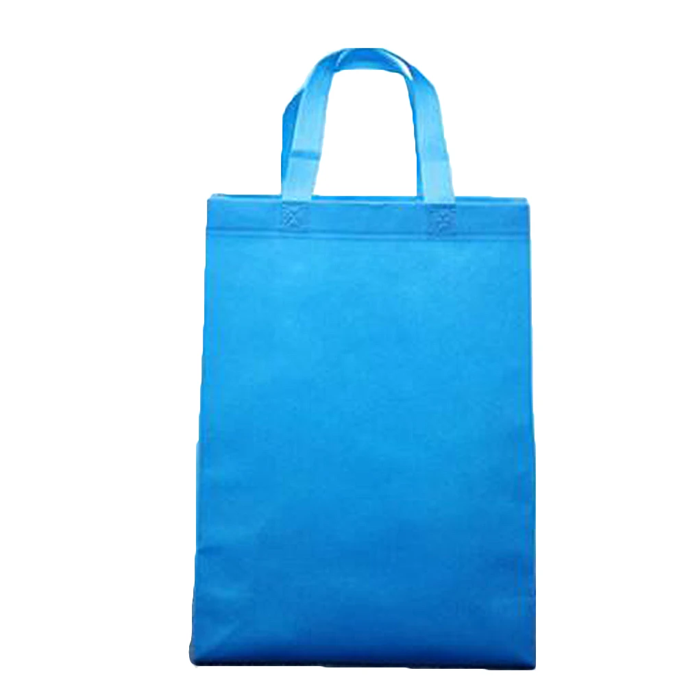 Новое поступление Нетканая многоразовая сумка для покупок Большая вместительная складная сумка для продуктов удобная сумка для хранения Экологичные сумки - Цвет: Небесно-голубой