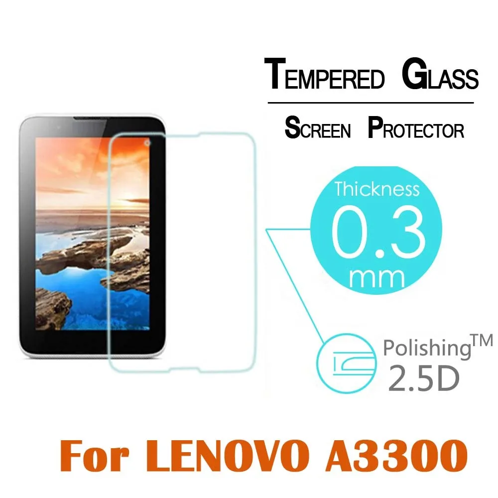 Планшет Глянцевая закаленное Стекло для Lenovo Tab A5500 A3500 A3500 прозрачный тонкий Экран протектор фронт гвардии защитная прочная плёнка