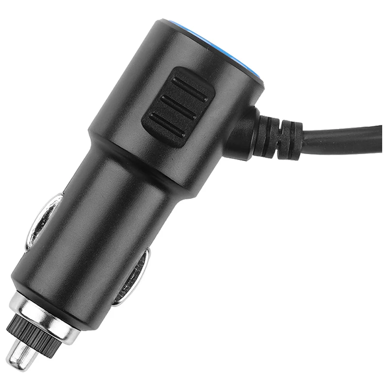 3 порта USB 3 Way 3.1A синий светодиодный прикуриватель разветвитель концентратор адаптер питания 12 V-24 V для iPad смартфона(черный