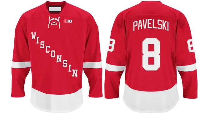 joe pavelski wisconsin jersey