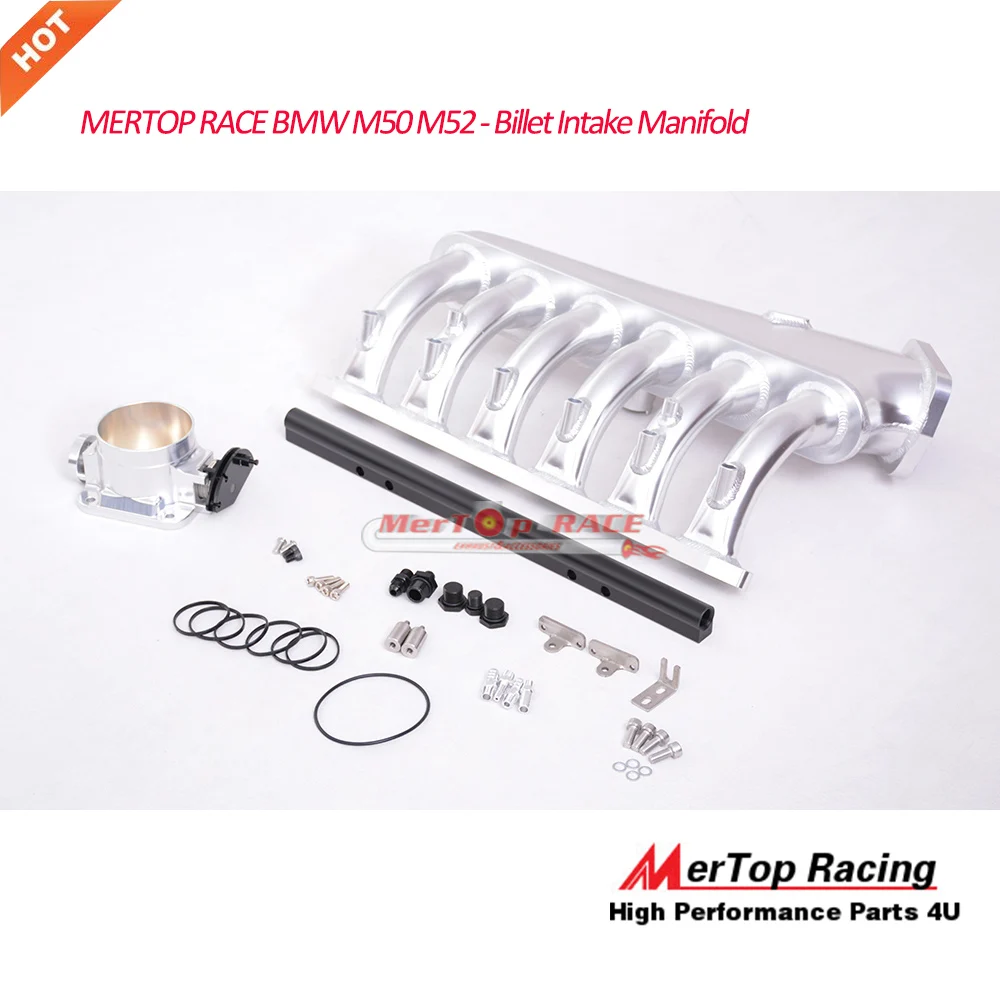 

MERTOP RACE M50 M52 M54 Billet Intake Manifold 90mm with Fuel Rail kit and Throttle Body set