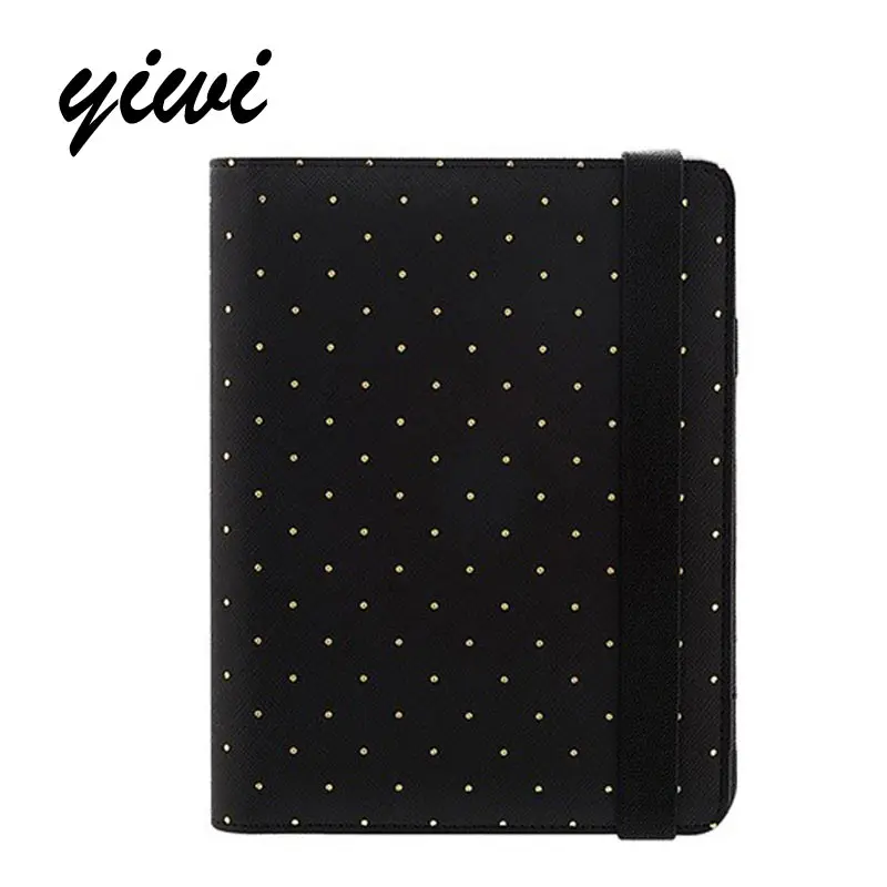 

2017 Original Yiwi A5 A6 A7 Polka Dot Black Elastic Organizer Planner Diary Kawaii Notebook Diy Stationery 0ffice School