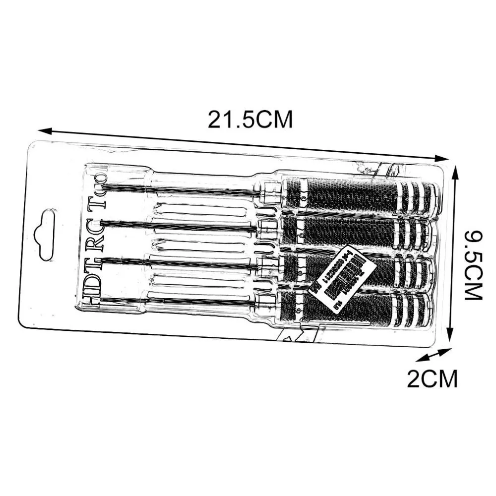 Игрушки Высококачественная Белая сталь/титановое покрытие 4 шт. Шестигранная Отвертка винт водительский инструмент набор для RC автомобиля