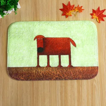 

Latest design red dog in front of non-slip mats bedroom home