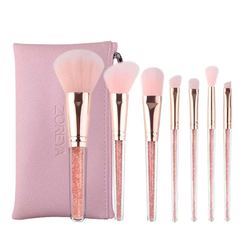 7 Branch Crystal Makeup Brush Set Makeup Brush Powder Brow Powder Blush Cosmetic Set Professional Makeup Makeup Tools
