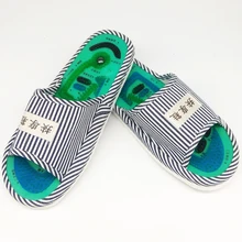 Мужские летние сандалии на плоской подошве; домашние теплые домашние тапочки; массажные тапочки в синюю полоску; мужские Вьетнамки; мужские шлепанцы; домашняя обувь