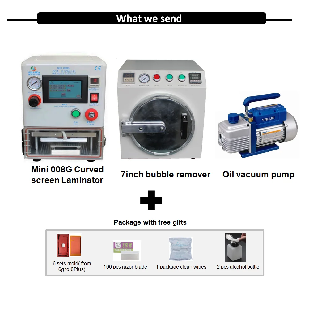  OCA Vacuum Laminator Machine LCD Laminating Autoclave Bubble Remove Machine LCD Refurbish Machine M