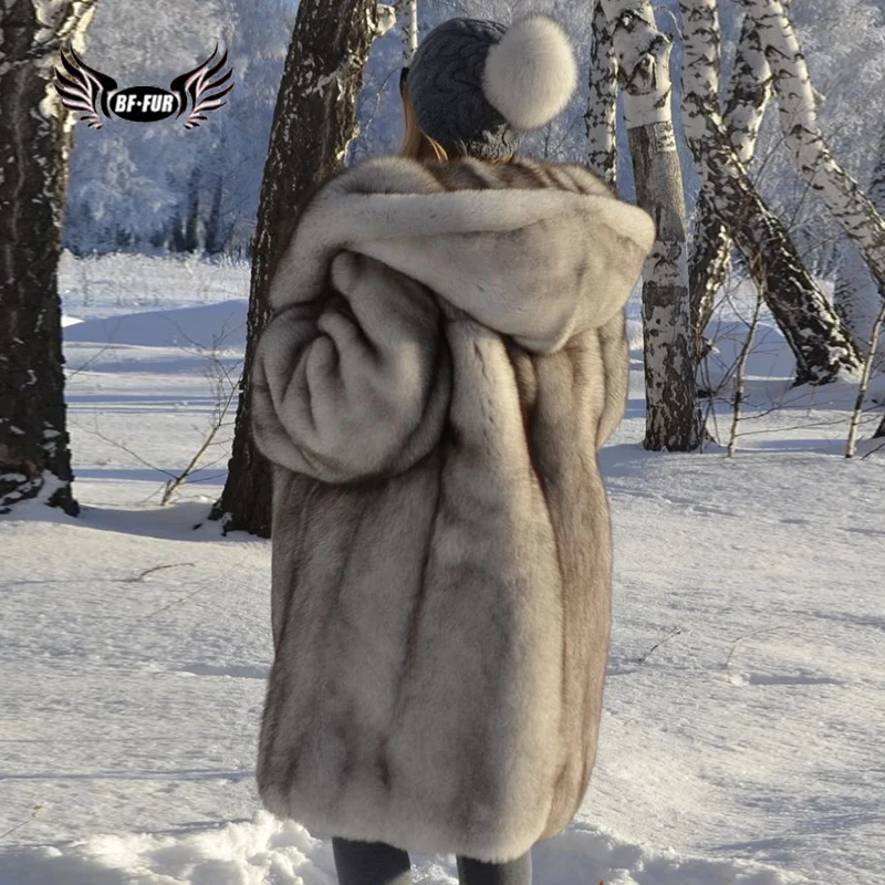 BFFUR Закрытая женская зимняя 2020 Новое поступление пальто из натурального Лисьего