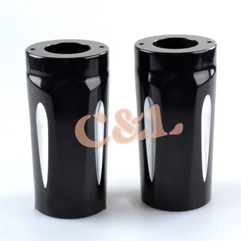 

Black Upper Fork Slider Cover Cast Damping cylinder Fits For Harley Touring And Trike Models 1980-2013 Road King Street Glide