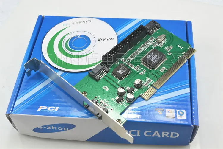 "E ZHOU" EZRCP-SI карта расширения SATA, карта SATA, карта расширения PCI SATA+ IDE, карта адаптера PCI(EZRCP-SI