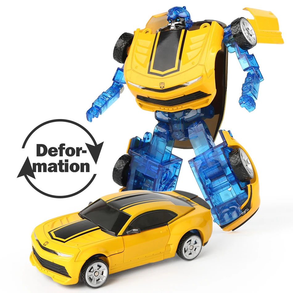 New Transformation Car Robot Action Figures Toys Metal Cars Model Deformation Robots Education Toys For Children Christmas Gifts