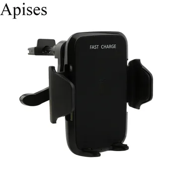 

Car Phone Holder Wireless Charger For Samsung Galaxy S9 Plus 10W Air Vent Fast Qi Charger Holder For Phone In Car For iPhone X