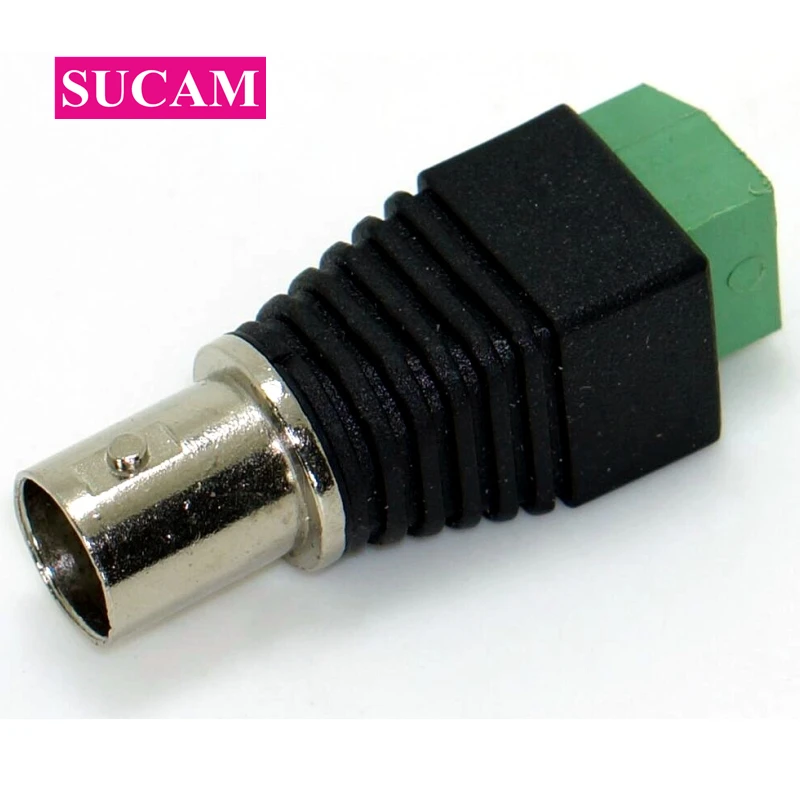 

SUCAM 50Pcs/Bag Video Balun Coaxial Coax Cat5 Cat6 Female BNC Connector for Home Security CCTV camera System
