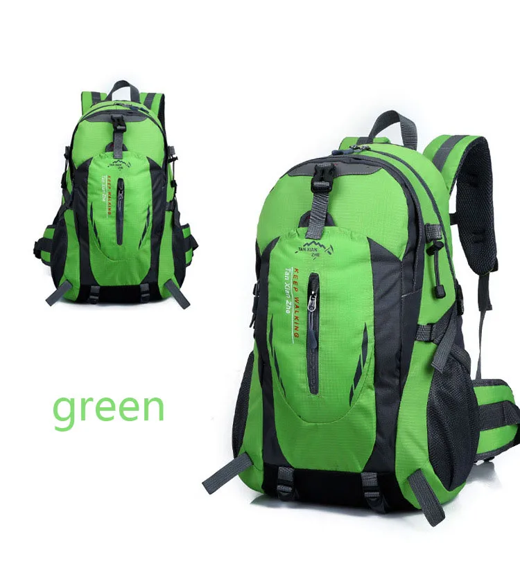 Спортивный рюкзак на плечо для мужчин и женщин, сумка унисекс для путешествий, рюкзак для альпинизма, рюкзак Mochila, рюкзак для походов, кемпинга, багажа - Цвет: Зеленый цвет