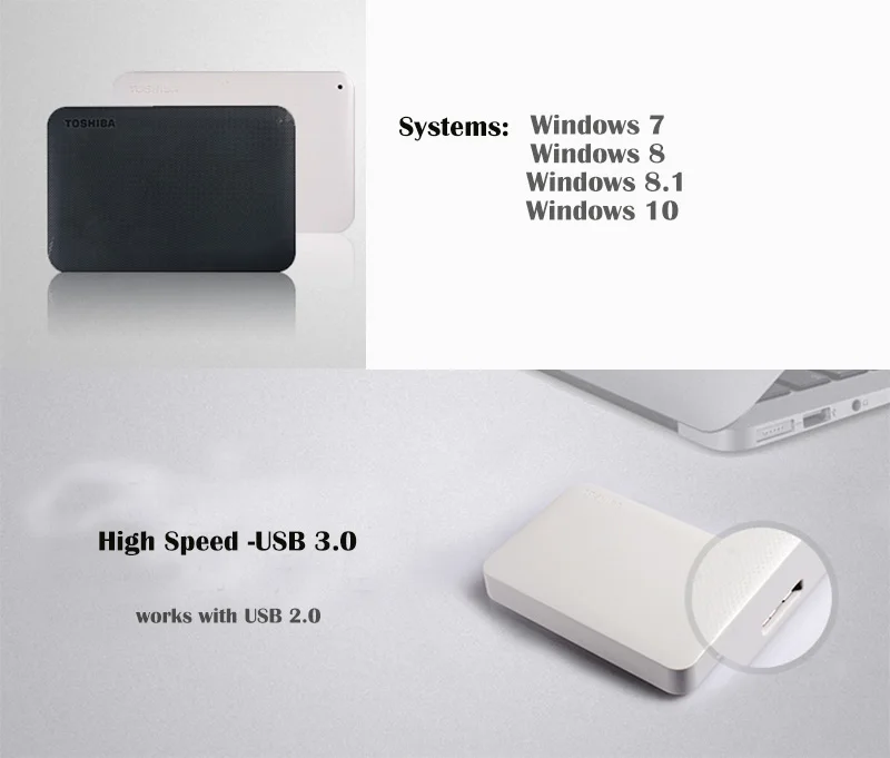  Toshiba Disco Duro Externo portátil USB 30 1TB 2TB 3TB 25 