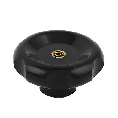 

Black 60mm Head Dia 7mm Female Thread Diameter Clamp Hand Star Knob