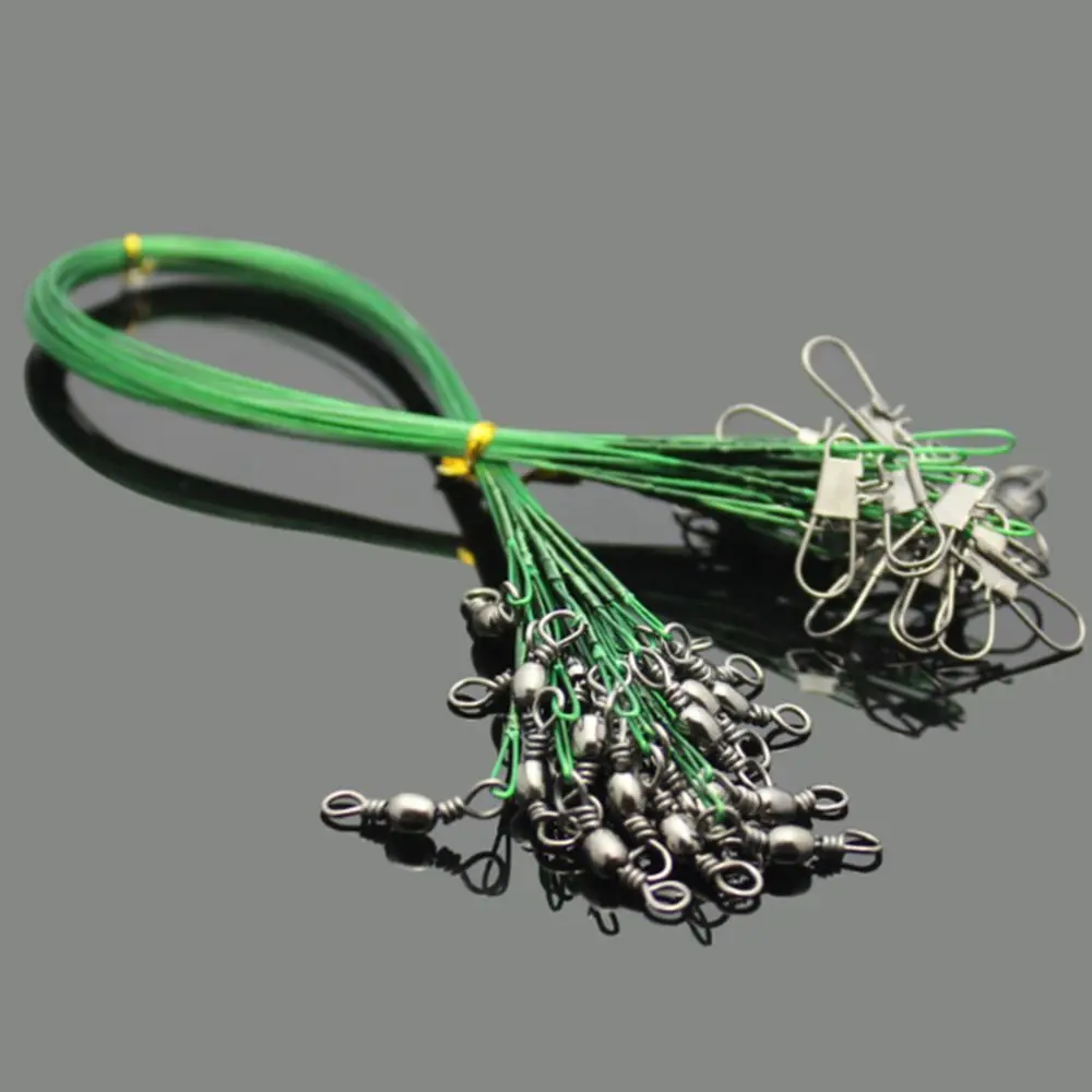 

10Pcs/Pack Portable Lure Trace Rope Wire High Carbon Stainless Steel Anti-bite Sub Thread String Fishing Lead Line Fishing Tool