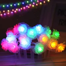 7 м/9 м светодиодный гирлянда светлая розовая полоска с цветами свет день Святого Валентина Рождество Свадьба Вечеринка сад декоративные фонарики JQ