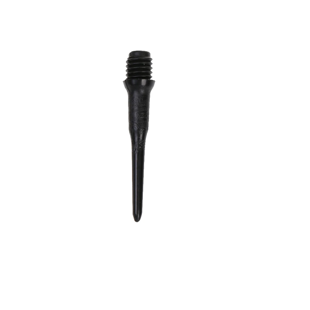 Durable High Precision 100 Packs Plastic Black 27mm Replacement Electronic Darts Soft Tips For Indoor Gaming Adult Sports Game