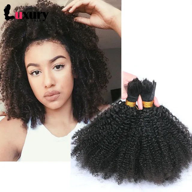 human curly braiding hair