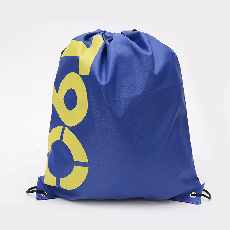 Мини-модные спортивные сумки со смайликом, уличная водонепроницаемая сумка, детские сумки для покупок, мини мешочки на шнурке для девочек и мальчиков, детский рюкзак - Цвет: T90 blue