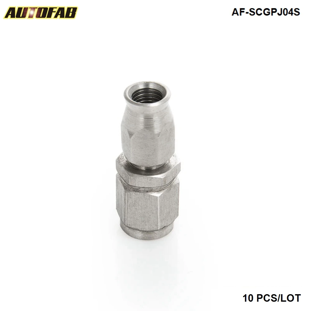

10PCS EPMAN AN -3 AN3 PTFE Teflon Swivel Hose End Fitting Straight Fuel Adapter AF-SCGPJ04S(10PCS)