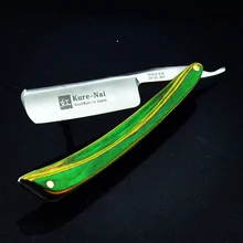 1 X "KURE-NAI" VN23S, бритье готовый человек прямой бритвенный станок с деревянной ручкой специальный дизайн складной бритва с одним лезвием