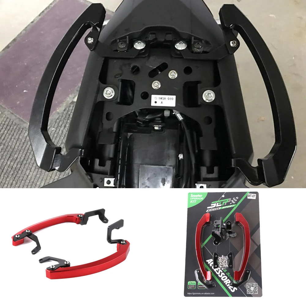 

Поручни SMOK CNC для мотоцикла, заднего сиденья, пассажирского пилинга, из алюминиевого сплава, для Yamaha MT07 FZ07 2014-2016