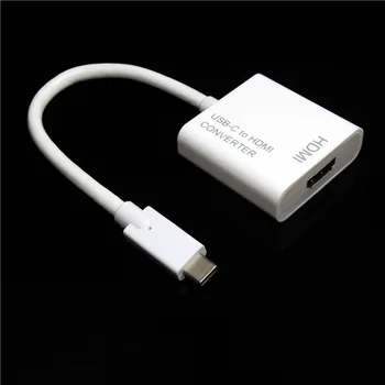 

50pcs/lot High quality USB3.1 Type-C Male to VGA Female Cable Adapter USB-C HDTV Connector For Macbook ,laptop,TV