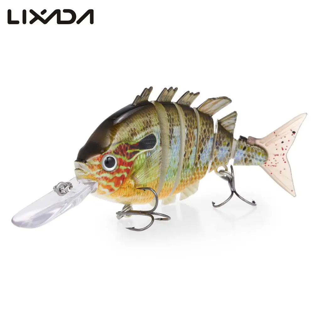 

Lixada 10cm 15g 6 Segment Fishing Lure Multi Jointed Hard Bait Floating Lure Fishing Accessories for Pesca