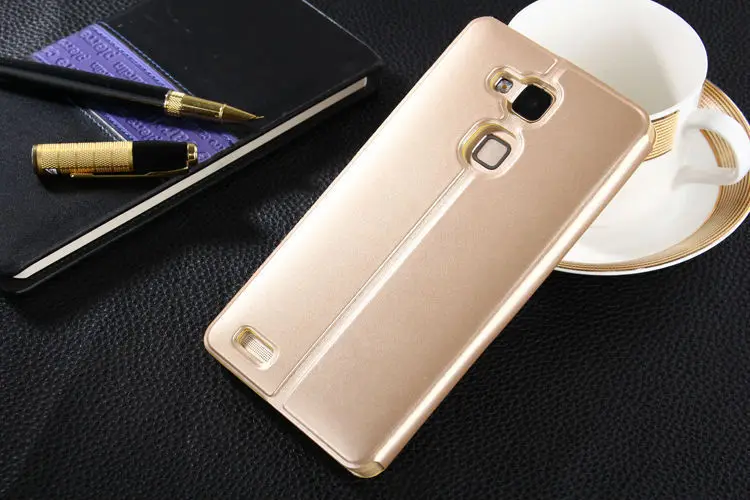 Для huawei Ascend mate 7 умный чехол для просмотра cuto Sleep Wake Up Функция кожаный чехол откидная крышка ударопрочный чехол-подставка