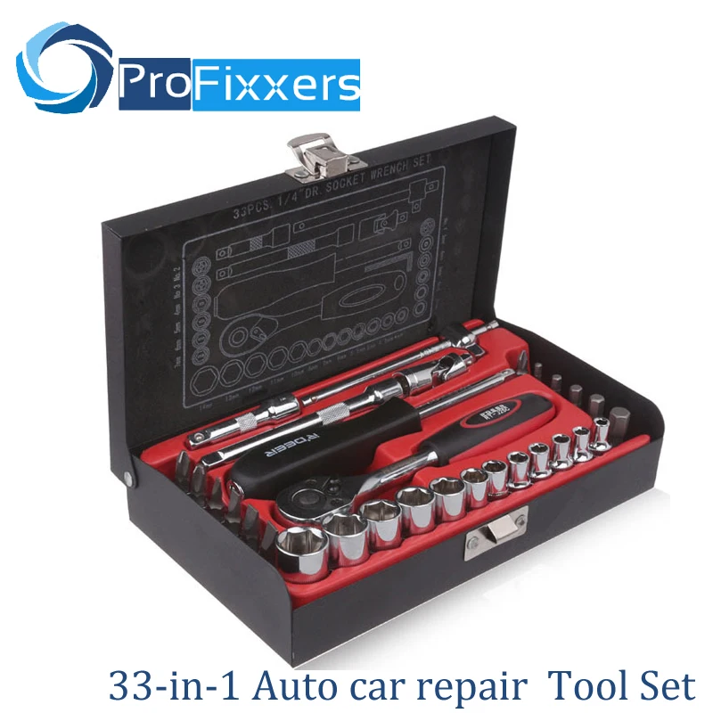 

flying deer 33-in-1 car repair sleeve Auto Repair Auto Repair Tool Set Auto insurance ratchet socket wrench