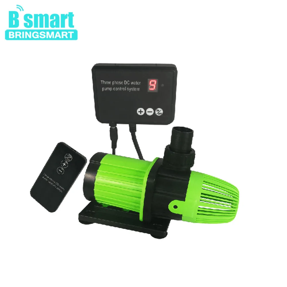 

Bringsmart SR-5000S 24V 72W Submersible Aquarium DC Variable Frequency Water Circulation Pump 3.5-5M 3500-5000L/H Remote Control