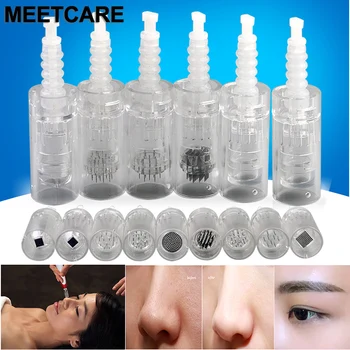 

10pcs Bayonet Tattoo Cartridge Rotary Needles Electric Auto Microneedle Derm a Pen Eyebrow Eyeliner Skin Makeup Tattoo Nano Tips