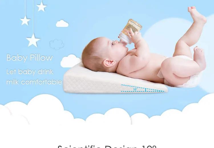 Подушка для младенца защиты головы подушки детское постельное белье для кормления Подушка косы молочный детская кроватка сна форменная подушка Memory Foam