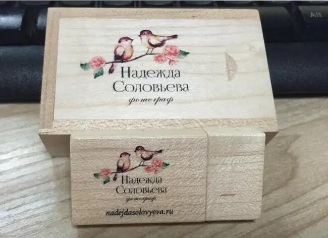 Абсолютно новая шелковая печать diy логотип на заказ Деревянный usb 2,0 Версия флэш-накопитель для флеш-накопителя(цветной логотип нужен 30 шт. mininum