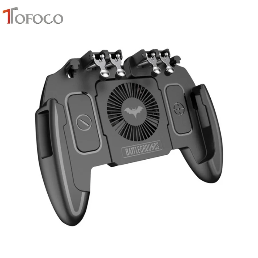  Pubg Controller with Fan Gamepad Pubg Mobile Controller Trigger L1 R1 Shooter Joystick Phone Holder