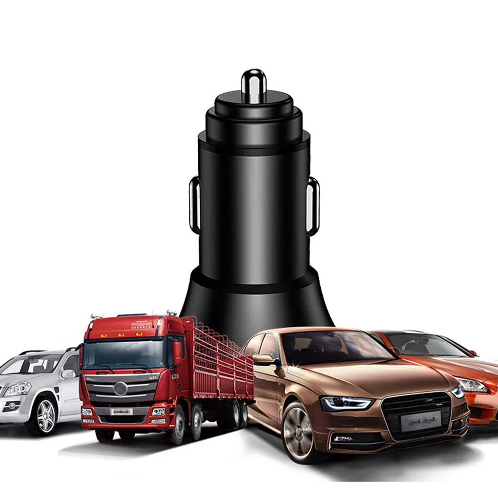Светодиодный дисплей для зарядки 12 В USB автомобильного прикуривателя зарядное устройство мини портативное автомобильное зарядное устройство USB для путешествий